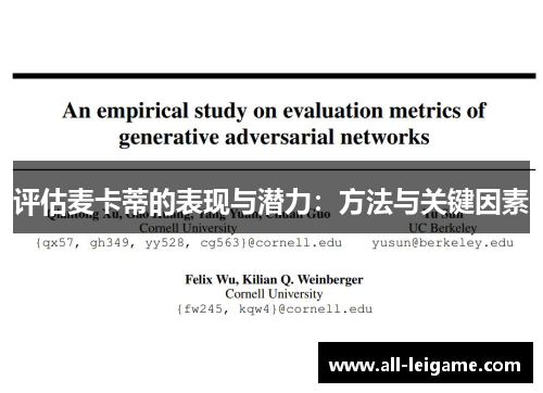 评估麦卡蒂的表现与潜力：方法与关键因素